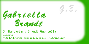 gabriella brandt business card